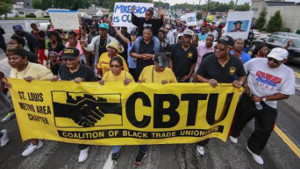 Antirassismus - US Gewerkschaften halten sich bis heute zurück - Demo afroamerkiansicher GewerkschafterInnen im Juli 2015