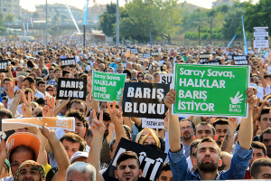 Antikriegsdemo Istanbul am 9. August 2015