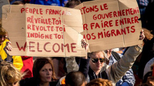 Flüchtlinge Willkommen in Calais 1.9.2015