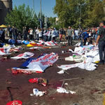 Bombenanschlag auf Friedenskundgebung in Ankara am 10.10.2015 (Foto: HDP)