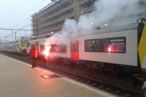 Bahnstreik Lüttich 20.10.2015