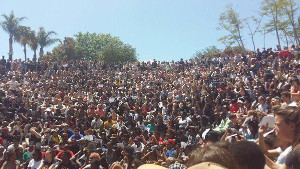 Studentenprotest Johannesburg Oktober 2015