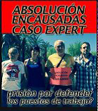 4 der 6 Angeklagten im Dezember 2015 - wegen eines Arbeitskampfes 2004 bei Expert Tarragona