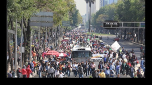 CNTE Demonstration Mexico City im März 2015