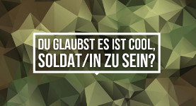 Du glaubst, es ist cool, Soldat/in zu sein? Ad-Busting vom Peng!-Kollektiv, November 2015