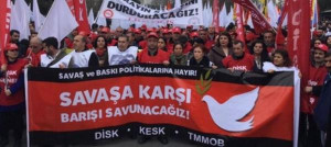 Gewerkschaftliche Antikriegsdemo Istanbul 28.12.2015