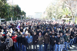 PAME DEmonstration gegen Rentenreform am 8.1.2016 in Athen