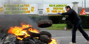 Blockade bei Goodyear Amiens September 2012