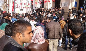 Kasserine im Dauerprotest gegen Erwerbslosigkeit 19.1.2016