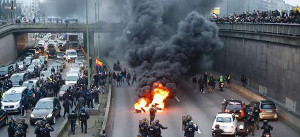 Taxifahrerdemo Paris 26.1.2016