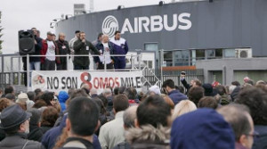 Neue Solidaritätsaktion Airbus Madrid am 26.1.12016