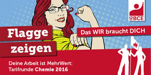 Tarifrunde Chemie 2016 der IG BCE: Das WIR braucht DICH