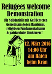 [12.3., Oldenburg] Solidarität zeigen! Gemeinsam gegen Rassismus, religiösen Fundamentalismus und patriarchale Strukturen!