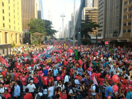 Demo gegen Rechts Sao Paulo 18.3.2016