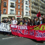 #NuitDebout: Demo-Szenen. Hier vom 05. April in Paris (Foto: Bernard Schmid)