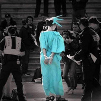 Miss Liberty in Washington festgenommen