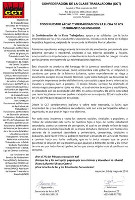 Solidaritätsflugblatt des Gewerkschaftsbundes CCTT mit der Besetzungsbewegung der Studierenden in Paraguay