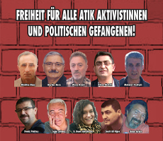 Freiheit für alle ATIK AktivistInnen und politischen Gefangenen! (Juni 2016)