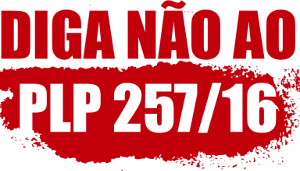 Ein Logo der Kampagne der brasilianischen Gewerkschaften zum 16.8.2016 - hier gegen das Gesetz, das den Mindestlohn einfrieren soll