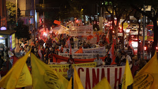 Demonstration 16.8.2016 in Belo Horizonte gegen neue Arbeitsgesetze in Brasilien