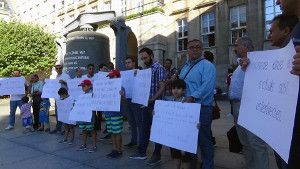 Flüchtlingsprotest gegen Wohnsitzauflage aus Intergationsgesetz: Bochum, 25. August 2016 (bo-alternativ.de)