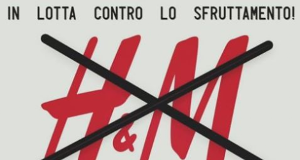 Streikende von SI Cobas Italien rufen zum Boykott gegen H&M auf - 23.8.2016