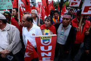 UNE Lehrerdemo Ecuador Mai 2016