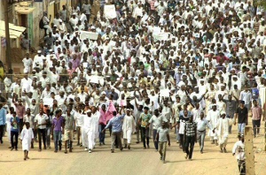 Demonstration in Khartoum gegen Preiserhöhungen Dezember 2016