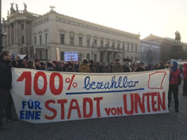 Stadt von unten - Berliner Mieter/Holm-Demo am 28.1.2017