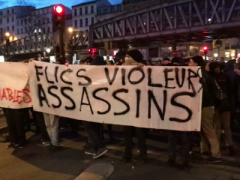 Eine der vielen Demos gegen Polizeiterror in Frankreich im Februar 2017