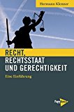 Buchcover: "Recht, Rechtsstaat und Gerechtigkeit. Eine Einführung" von Hermann Klenner (2016)