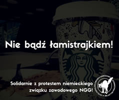 Polen: Kein Streikbruch bei Starbucks!