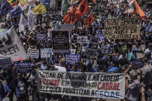 100.000 Menschen in Rio gegen Wasserprivatisierung 9.2.2017