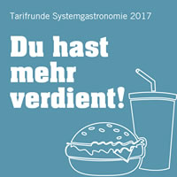 Tarifrunde Systemgastronomie 2017