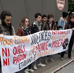 Gedenkveranstaltung für Edouard L. am 15.3.2017 in Paris - Foto von Bernard Schmid