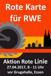 RWE-Hauptversammlung 2017 am 27. April: Kritische Aktionäre zeigen RWE die Rote Karte