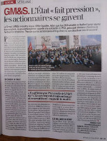Die Betriebsbesetzung bei GM&S am 11.5.2017 ist in ganz Frankreich Thema