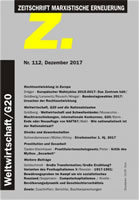 Zeitschrift Marxistische Erneuerung “Z” 112