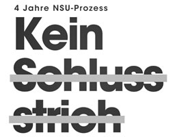 Aufruf „Kein Schlussstrich!“ des Münchner Bündnisses gegen Naziterror und Rassismus vom Mai 2017 für die Vorbereitung einer Demonstration am Tag der Urteilsverkündung