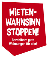 Bundesweite Kampagne "Mietenwahnsinn stoppen"