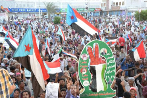 Demonstration in Aden am 1.7.2017 gegen den Präsidenten von Saudis Gnaden