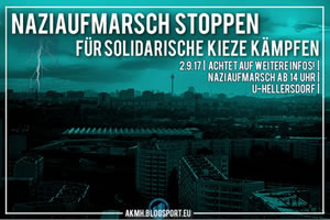 02.09.2017: Naziaufmarsch in Hellersdorf stoppen!