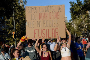 Barcelona 11.11.17: "Wir sind die Enkelinnen der Republikaner, die ihr nicht erschießen konntet"