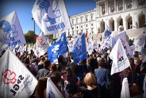 Lherstreikdemo Portugal 15.11.2017