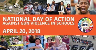 20. April 2018: „Day of Action to Stop Gun Violence in our Schools“ (USA)