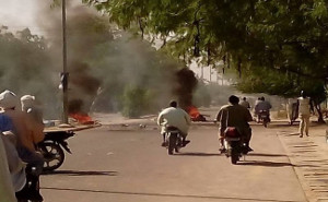 Aktion Tote Stadt in der tschadischen Hauptstadt N'Djamena am 12.3.2018