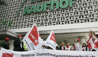 ver.di-Streik bei Galeria Kaufhof