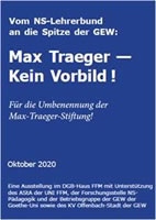 Vom NS-Lehrerbund an die Spitze der GEW: Max Traeger - Kein Vorbild! 