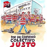 Streikplakat CGT Amazon Madrid 21.3.2018