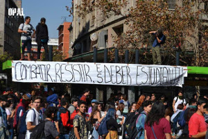 Demonstration gegen Privatunis Santiago de Chile 19.4.2018